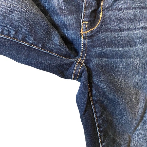 American Eagle Super Stretch Womens Skinny Jeans Size 2 Distressed Embroidered - Picture 7 of 13